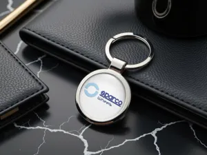 Sparco Cool Key Chain Modern Stainless Metal
